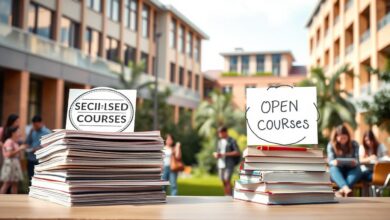 cursos de especialização e cursos livres