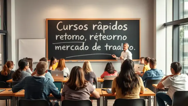 Cursos rápidos com retorno no mercado de trabalho